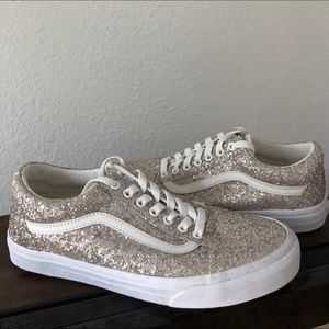 Vans Silver Chunky Glitter Off The Wall NIB